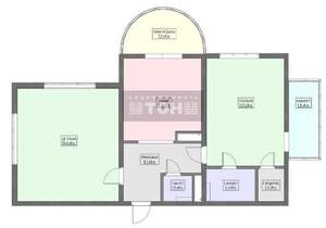 2-к квартира, сданный дом, 100м2, 11/21 этаж