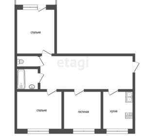 3-к квартира, вторичка, 62м2, 1/9 этаж