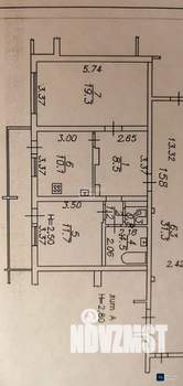2-к квартира, вторичка, 56м2, 4/16 этаж