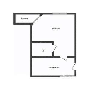 Студия квартира, вторичка, 18м2, 1/9 этаж