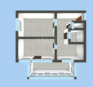 2-к квартира, вторичка, 40м2, 3/3 этаж