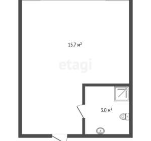 Студия квартира, вторичка, 16м2, 2/5 этаж