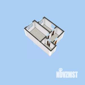 1-к квартира, вторичка, 54м2, 4/6 этаж