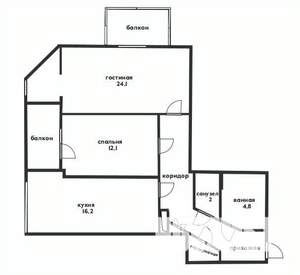 2-к квартира, вторичка, 72м2, 9/11 этаж