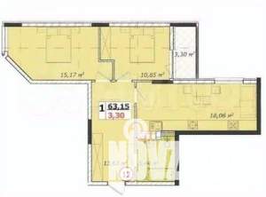 2-к квартира, вторичка, 62м2, 5/7 этаж