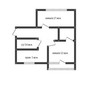 2-к квартира, вторичка, 47м2, 3/5 этаж