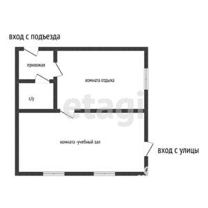 1-к квартира, вторичка, 45м2, 1/6 этаж