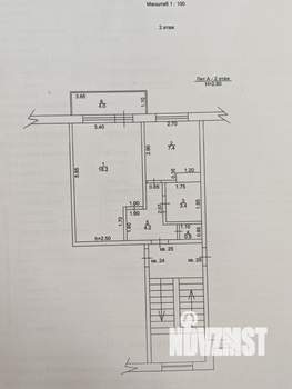 1-к квартира, вторичка, 34м2, 2/4 этаж