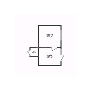 1-к квартира, вторичка, 24м2, 1/2 этаж