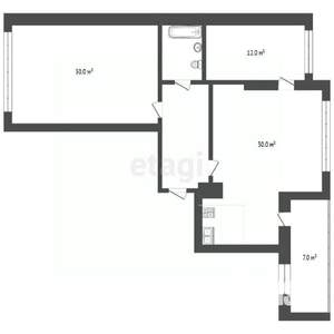 3-к квартира, вторичка, 87м2, 2/4 этаж