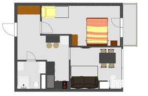 1-к квартира, вторичка, 45м2, 6/11 этаж