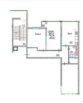 3-к квартира, вторичка, 81м2, 10/16 этаж