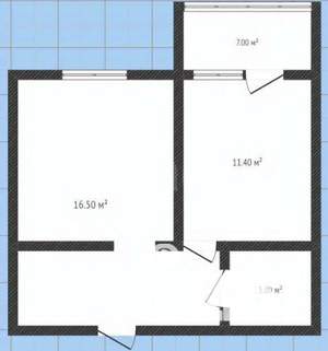 1-к квартира, вторичка, 38м2, 2/10 этаж