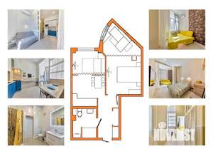 1-к квартира, вторичка, 43м2, 1/8 этаж