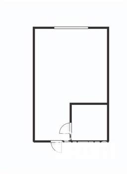 Студия квартира, вторичка, 18м2, -1/8 этаж