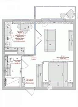 1-к квартира, вторичка, 38м2, 3/4 этаж
