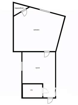 1-к квартира, вторичка, 38м2, 3/4 этаж