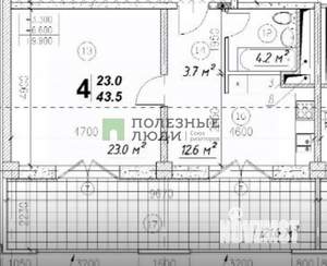 1-к квартира, вторичка, 67м2, 3/5 этаж