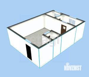 2-к квартира, вторичка, 53м2, 6/6 этаж