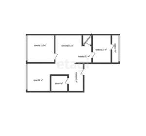 3-к квартира, вторичка, 71м2, 2/8 этаж