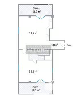 1-к квартира, вторичка, 131м2, 4/6 этаж