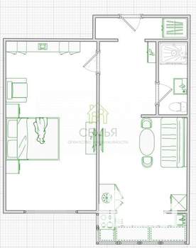 1-к квартира, вторичка, 38м2, 7/10 этаж