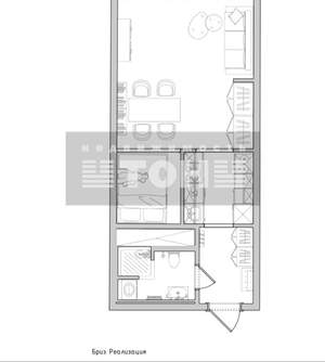 Студия квартира, вторичка, 37м2, 8/20 этаж