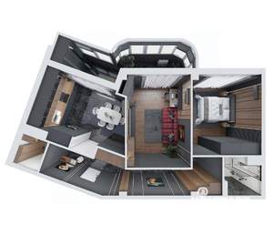 2-к квартира, вторичка, 74м2, 1/9 этаж