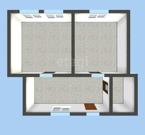 2-к квартира, вторичка, 37м2, 1/1 этаж