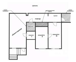 2-к квартира, вторичка, 29м2, -1/10 этаж