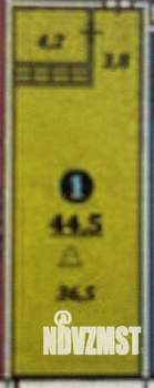 1-к квартира, вторичка, 45м2, 3/20 этаж