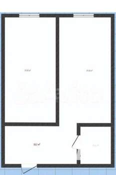1-к квартира, вторичка, 52м2, 3/6 этаж