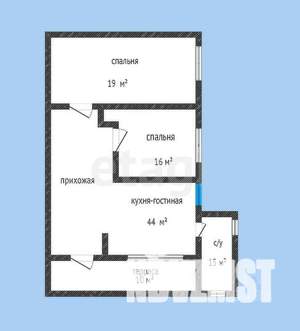 2-к квартира, вторичка, 95м2, 2/3 этаж