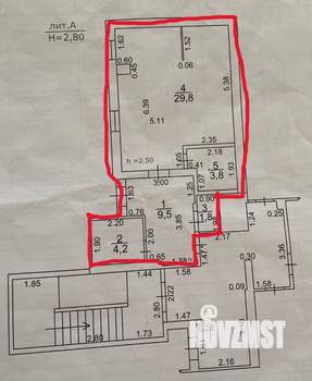 Студия квартира, вторичка, 34м2, 5/5 этаж