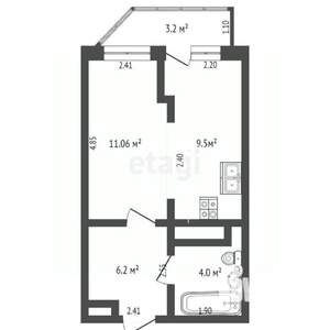 Студия квартира, вторичка, 31м2, 7/9 этаж