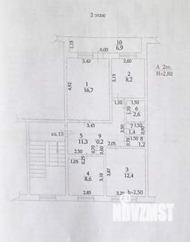 3-к квартира, вторичка, 70м2, 2/5 этаж