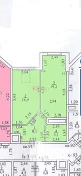 1-к квартира, вторичка, 49м2, 8/8 этаж