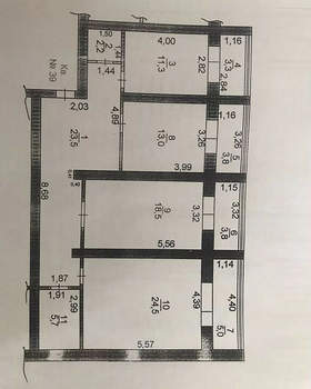 3-к квартира, вторичка, 115м2, 4/4 этаж