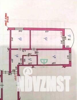 2-к квартира, вторичка, 64м2, 4/6 этаж