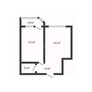 1-к квартира, вторичка, 36м2, 9/10 этаж