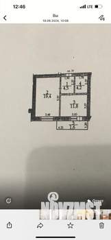 1-к квартира, вторичка, 40м2, 3/6 этаж
