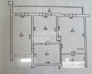 2-к квартира, вторичка, 88м2, 3/8 этаж