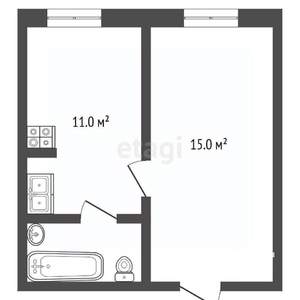 Студия квартира, вторичка, 30м2, 10/10 этаж