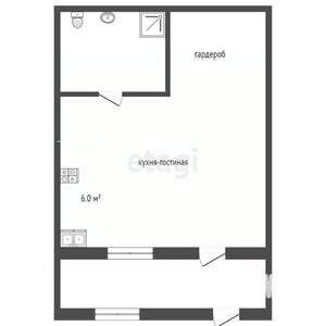 Студия квартира, вторичка, 30м2, 1/3 этаж