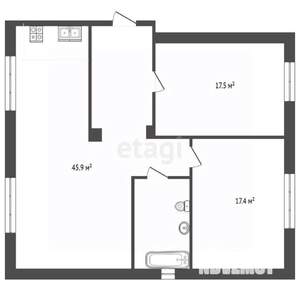 3-к квартира, вторичка, 89м2, 4/4 этаж