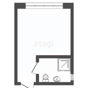 Студия квартира, вторичка, 14м2, 1/8 этаж