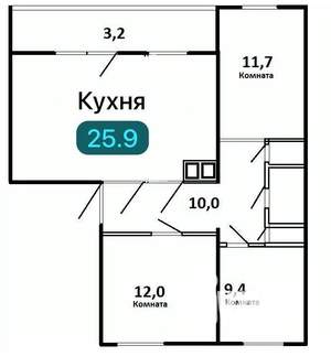 3-к квартира, вторичка, 80м2, 5/5 этаж