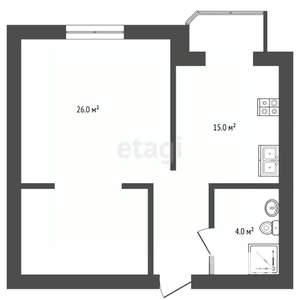 1-к квартира, вторичка, 46м2, 5/11 этаж