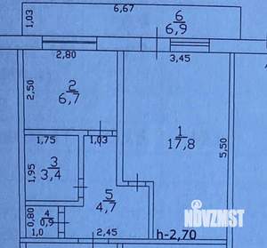 1-к квартира, вторичка, 34м2, 1/5 этаж