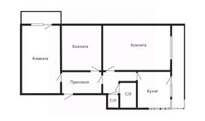 3-к квартира, вторичка, 80м2, 14/16 этаж